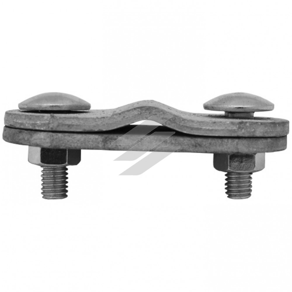 З‘єднувач смуги (до 30 мм) і дроту, двохболтовий, HDG, KovoFlex